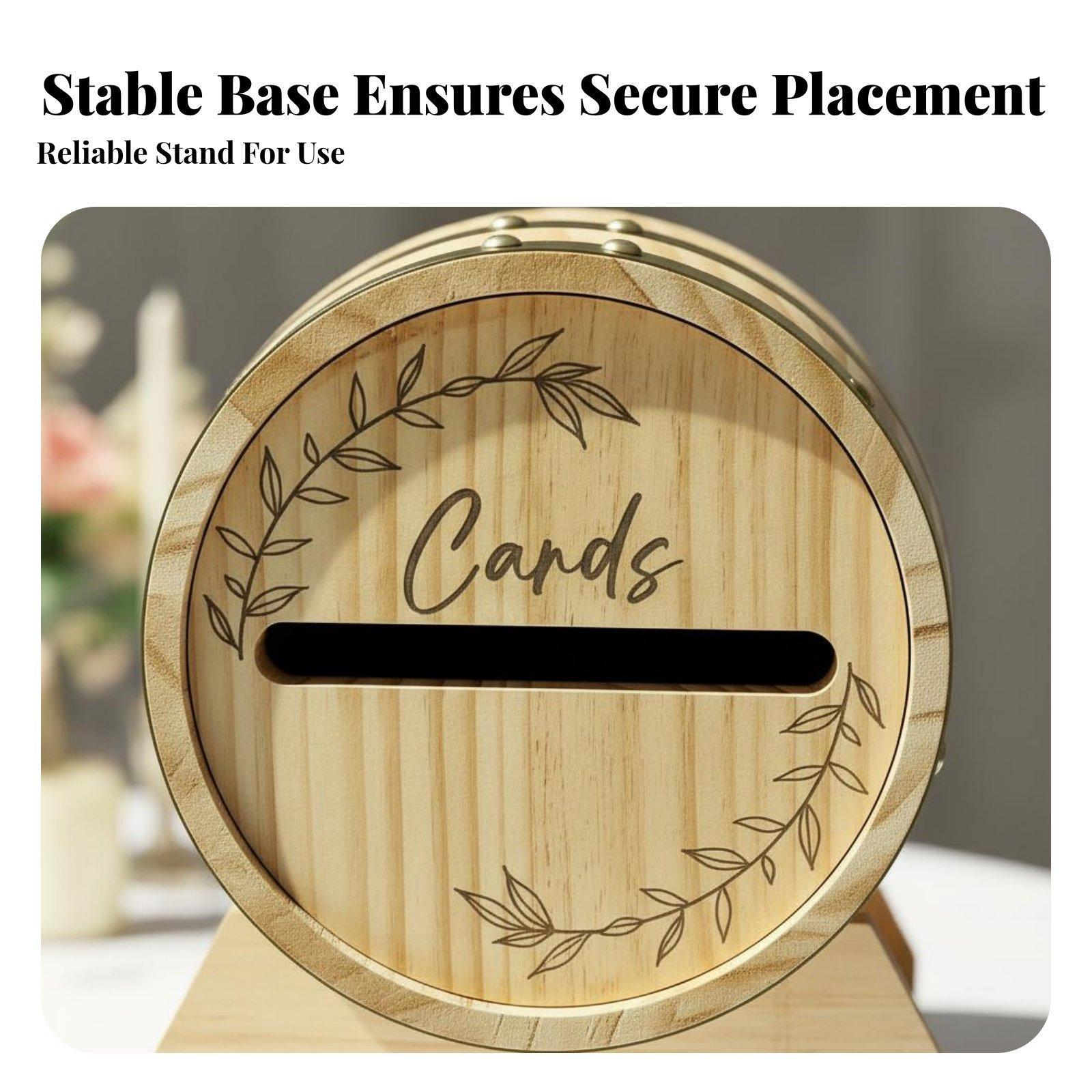 Large Wooden Card Box with Slo - đánh giá và giá Event Party Box