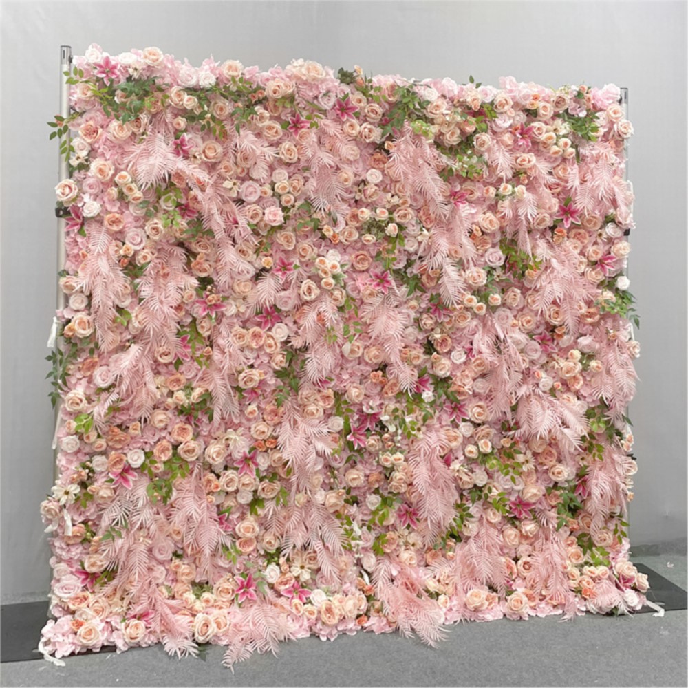 Uflower 5D Pink Rose Cloth Flo - đánh giá và giá Flower Wall Panel