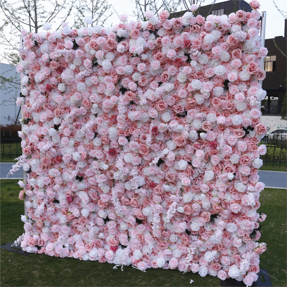Uflower 5D Pink White Rose Clo - đánh giá và giá Flower Wall Panel