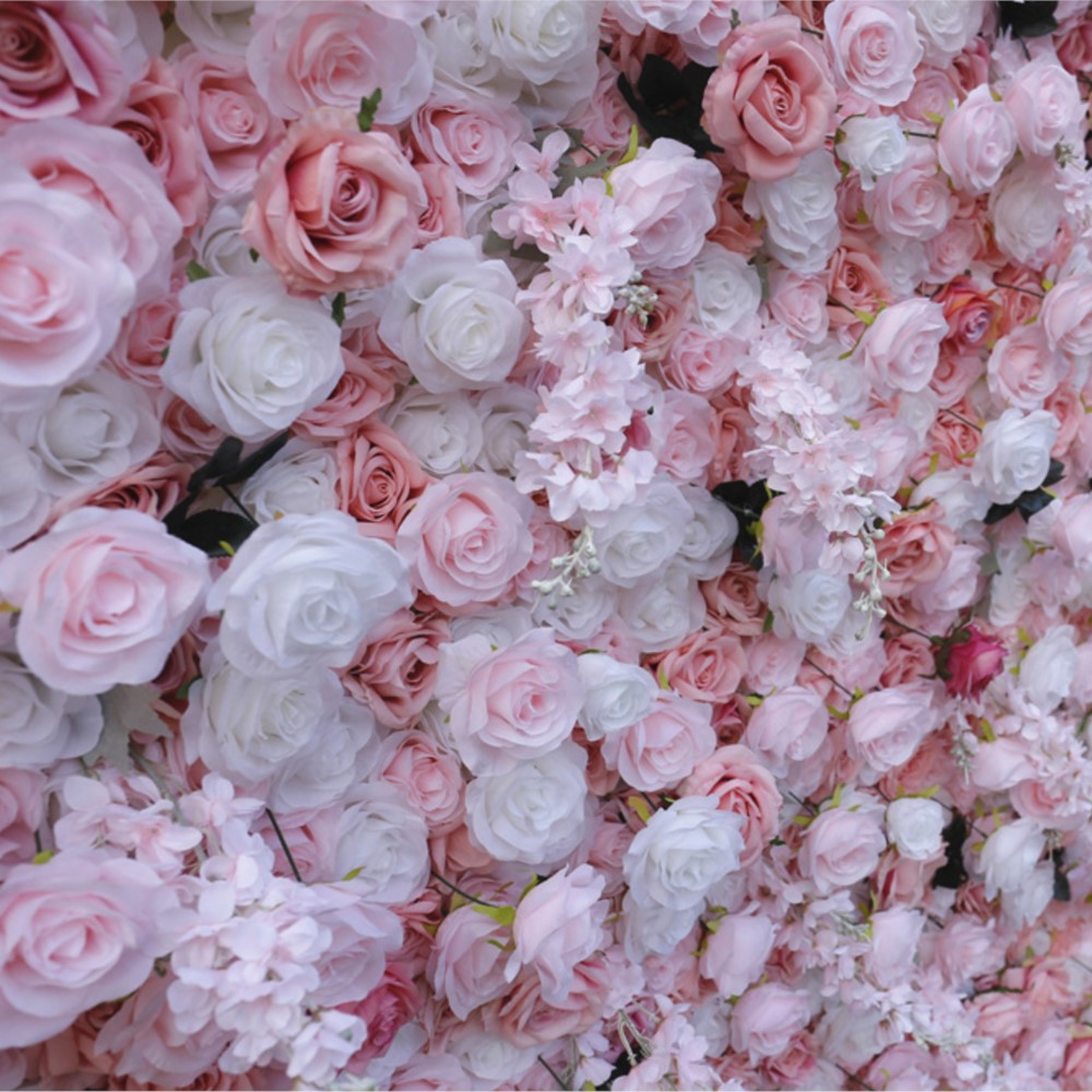 Uflower 5D Pink White Rose Clo - đánh giá và giá Flower Wall Panel